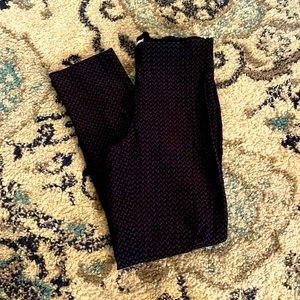 Blue & Black Ankle Pants - ELLE - XS